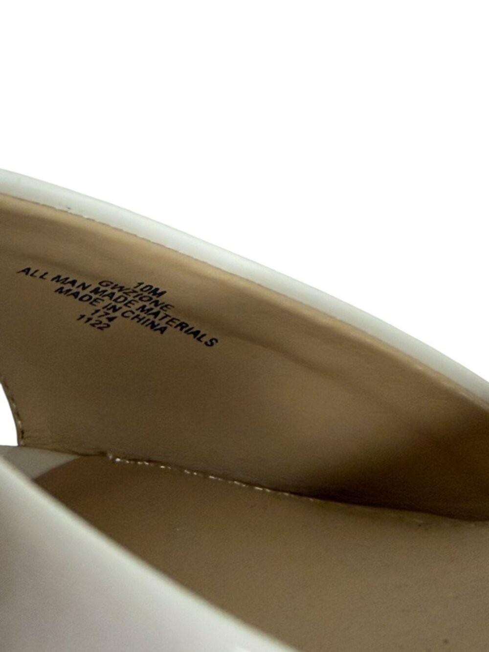 Guess Zione Sandals Shoes Faux Patent Leather Platform Wedge White 10 NIB - Picture 11 of 14